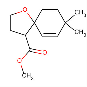 Molecular Structure of 89909-06-8 (1-Oxaspiro[4.5]dec-6-ene-4-carboxylic acid, 8,8-dimethyl-, methyl
ester, trans-)