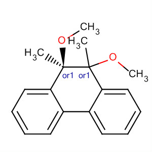 Molecular Structure of 89986-87-8 (Phenanthrene, 9,10-dihydro-9,10-dimethoxy-9,10-dimethyl-, cis-)