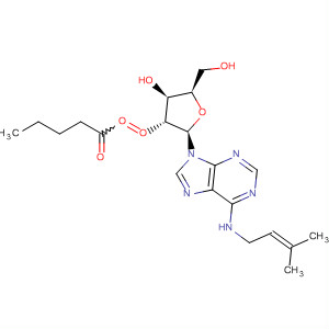 Molecular Structure of 89999-88-2 (Adenosine,
2',3'-O-(3-carboxy-1-methylpropylidene)-N-(3-methyl-2-butenyl)-, (R)-)