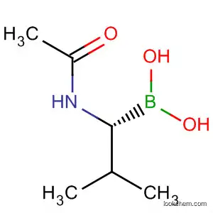 Molecular Structure of 90084-31-4 (Boronic acid, [1-(acetylamino)-2-methylpropyl]-, (R)-)