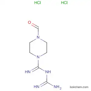 Molecular Structure of 90105-79-6 (1-Piperazinecarboximidamide, N-(aminoiminomethyl)-4-formyl-,
dihydrochloride)
