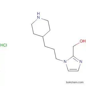 Molecular Structure of 90747-92-5 (1H-Imidazole-2-methanol, 1-[3-(4-piperidinyl)propyl]-,
monohydrochloride)