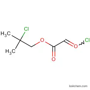 Molecular Structure of 90817-29-1 (Acetic acid, chlorooxo-, 2-chloro-2-methylpropyl ester)