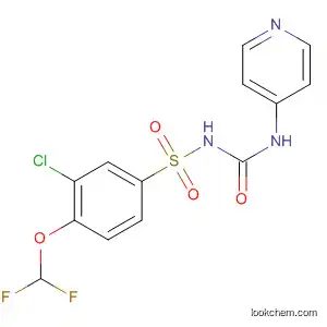 Molecular Structure of 90902-79-7 (Benzenesulfonamide,
3-chloro-4-(difluoromethoxy)-N-[(4-pyridinylamino)carbonyl]-)
