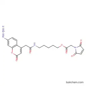1H-Pyrrole-1-acetic acid, 2,5-dihydro-2,5-dioxo-,
5-[[(7-azido-2-oxo-2H-1-benzopyran-4-yl)acetyl]amino]pentyl ester