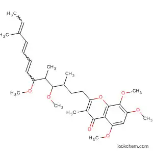 Molecular Structure of 92134-73-1 (4H-1-Benzopyran-4-one,
2-(4,6-dimethoxy-3,5,11-trimethyl-7,9,11-tridecatrienyl)-5,7,8-trimethoxy
-3-methyl-)
