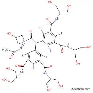 Molecular Structure of 92339-09-8 (1,3-Benzenedicarboxamide,
5,5'-[(2-hydroxy-1,3-propanediyl)bis(acetylimino)]bis[N,N'-bis[2-hydroxy
-1-(hydroxymethyl)ethyl]-2,4,6-triiodo-)