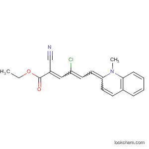 Molecular Structure of 92339-23-6 (2,4-Hexadienoic acid,
4-chloro-2-cyano-6-(1-methyl-2(1H)-quinolinylidene)-, ethyl ester)