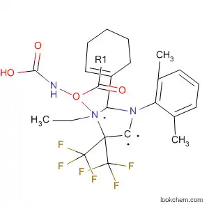 Molecular Structure of 92413-14-4 (Carbamic acid,
[3-(2,6-dimethylphenyl)-3,5-dihydro-2-phenyl-5,5-bis(trifluoromethyl)-4H
-imidazol-4-ylidene]-, ethyl ester, (Z)-)