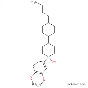Molecular Structure of 92413-46-2 ([1,1'-Bicyclohexyl]-4-ol, 4'-butyl-4-(3,4-dimethoxyphenyl)-)