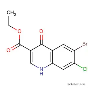 3-Quinolinecarboxylic acid, 6-bromo-7-chloro-1,4-dihydro-4-oxo-, ethyl
ester