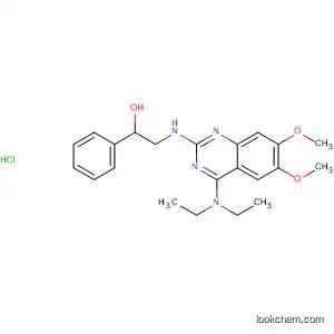 Molecular Structure of 92901-03-6 (Benzenemethanol,
a-[[[4-(diethylamino)-6,7-dimethoxy-2-quinazolinyl]amino]methyl]-,
monohydrochloride)