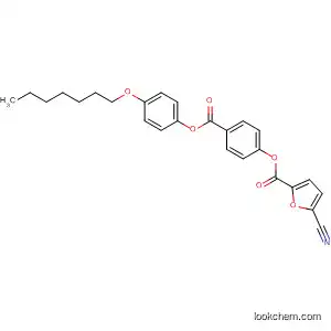 Molecular Structure of 92950-76-0 (2-Furancarboxylic acid, 5-cyano-,
4-[[4-(heptyloxy)phenoxy]carbonyl]phenyl ester)