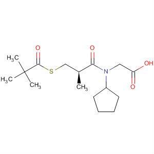 Glycine,  N-cyclopentyl-N-[3-[(2,2-dimethyl-1-oxopropyl)thio]-2-methyl-1-oxoprop  yl]-, (R)-