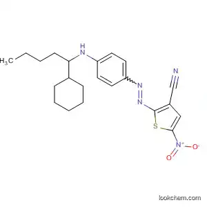 3-Thiophenecarbonitrile,
2-[[4-(cyclohexylpentylamino)phenyl]azo]-5-nitro-