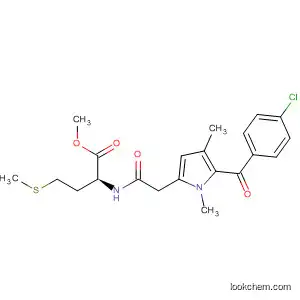 Molecular Structure of 93961-88-7 (L-Methionine,
N-[[5-(4-chlorobenzoyl)-1,4-dimethyl-1H-pyrrol-2-yl]acetyl]-, methyl ester)