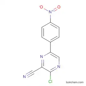 Molecular Structure of 94011-75-3 (4-Pyridazinecarbonitrile, 3-chloro-6-(4-nitrophenyl)-)