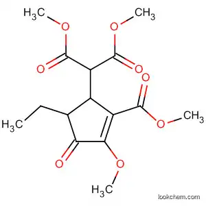 Molecular Structure of 94392-41-3 (Propanedioic acid,
[5-ethyl-3-methoxy-2-(methoxycarbonyl)-4-oxo-2-cyclopenten-1-yl]-,
dimethyl ester)