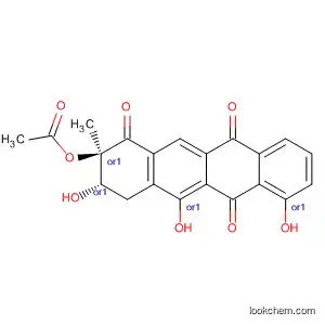 1,6,11(2H)-Naphthacenetrione,
2-(acetyloxy)-3,4-dihydro-3,5,7-trihydroxy-2-methyl-, trans-