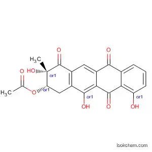 1,6,11(2H)-Naphthacenetrione,
3-(acetyloxy)-3,4-dihydro-2,5,7-trihydroxy-2-methyl-, cis-