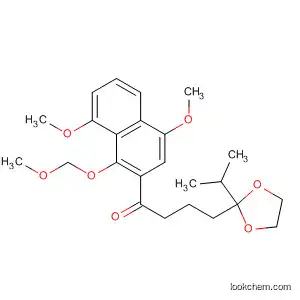 Molecular Structure of 95456-20-5 (1-Butanone,
1-[4,8-dimethoxy-1-(methoxymethoxy)-2-naphthalenyl]-4-[2-(1-methyleth
yl)-1,3-dioxolan-2-yl]-)