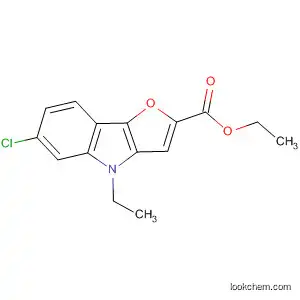 Molecular Structure of 95612-05-8 (4H-Furo[3,2-b]indole-2-carboxylic acid, 6-chloro-4-ethyl-, ethyl ester)