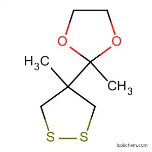 Molecular Structure of 96285-30-2 (1,3-Dioxolane, 2-methyl-2-(4-methyl-1,2-dithiolan-4-yl)-)