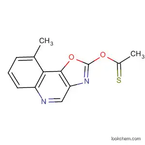 Molecular Structure of 96314-85-1 (Ethanethioic acid, S-(9-methyloxazolo[4,5-c]quinolin-2-yl) ester)