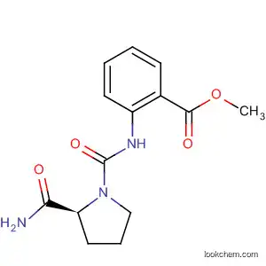 Benzoic acid, 2-[[[2-(aminocarbonyl)-1-pyrrolidinyl]carbonyl]amino]-,
methyl ester, (S)-