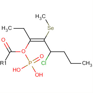 Molecular Structure of 100585-36-2 (Phosphonic acid, [3-chloro-2-(methylseleno)-1-butenyl]-, diethyl ester,
(E)-)