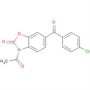 Molecular Structure of 100742-56-1 (2(3H)-Benzoxazolone, 3-acetyl-6-(4-chlorobenzoyl)-)