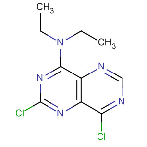 Molecular Structure of 101850-43-5 (Pyrimido[5,4-d]pyrimidin-4-amine, 2,8-dichloro-N,N-diethyl-)
