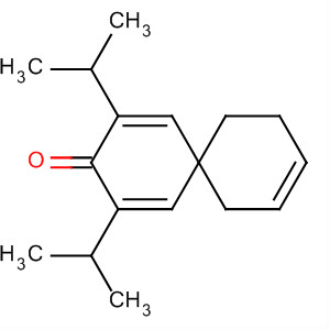 Molecular Structure of 102392-50-7 (Spiro[5.5]undeca-1,4,8-trien-3-one, 2,4-bis(1-methylethyl)-)