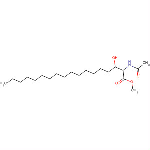 Molecular Structure of 102899-79-6 (Octadecanoic acid, 2-(acetylamino)-3-hydroxy-, methyl ester)