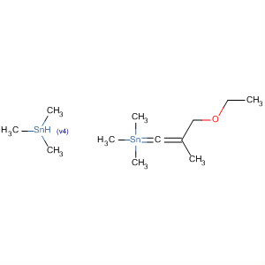 Molecular Structure of 103670-43-5 (Stannane, (3-ethoxy-2-methyl-1-propenylidene)bis[trimethyl-)