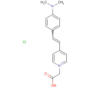 Molecular Structure of 1037-76-9 (Pyridinium, 1-(carboxymethyl)-4-[2-[4-(dimethylamino)phenyl]ethenyl]-,
chloride)