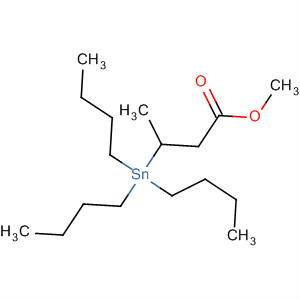 Molecular Structure of 104108-19-2 (Butanoic acid, 3-(tributylstannyl)-, methyl ester)