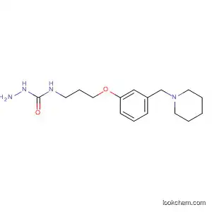 Molecular Structure of 104170-45-8 (Hydrazinecarboxamide, N-[3-[3-(1-piperidinylmethyl)phenoxy]propyl]-)