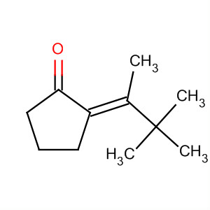 Molecular Structure of 104664-45-1 (Cyclopentanone, 2-(1,2,2-trimethylpropylidene)-, (E)-)