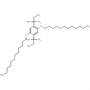 Molecular Structure of 104893-09-6 (Benzene, 1,4-bis(1,1-dimethylpropyl)-2,5-bis(dodecyloxy)-)
