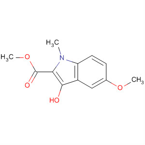 Molecular Structure of 104961-15-1 (1H-Indole-2-carboxylic acid, 3-hydroxy-5-methoxy-1-methyl-, methyl
ester)