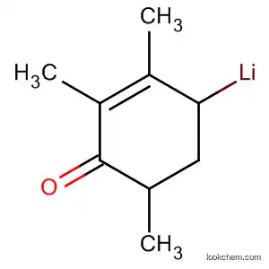 Molecular Structure of 105518-16-9 (2-Cyclohexen-1-one, 2,3,6-trimethyl-, ion(1-), lithium)