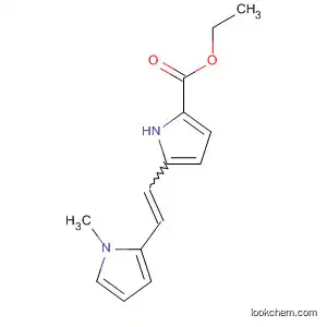 Molecular Structure of 105518-37-4 (1H-Pyrrole-2-carboxylic acid, 5-[2-(1-methyl-1H-pyrrol-2-yl)ethenyl]-,
ethyl ester, (Z)-)