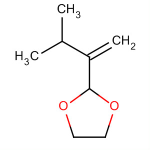 Molecular Structure of 105539-18-2 (1,3-Dioxolane, 2-(2-methyl-1-methylenepropyl)-)