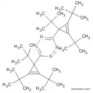 Molecular Structure of 105562-60-5 (1,2,4,5-Tetrazine,
3,6-bis[1,2,3-tris(1,1-dimethylethyl)-2-cyclopropen-1-yl]-)