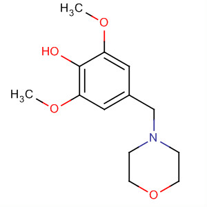 Molecular Structure of 105699-70-5 (Phenol, 2,6-dimethoxy-4-(4-morpholinylmethyl)-)