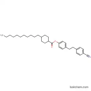 Molecular Structure of 106554-11-4 (Cyclohexanecarboxylic acid, 4-undecyl-,
4-[2-(4-cyanophenyl)ethyl]phenyl ester, trans-)
