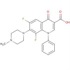 3-Quinolinecarboxylic acid,  6,8-difluoro-1,4-dihydro-7-(4-methyl-1-piperazinyl)-4-oxo-1-phenyl-