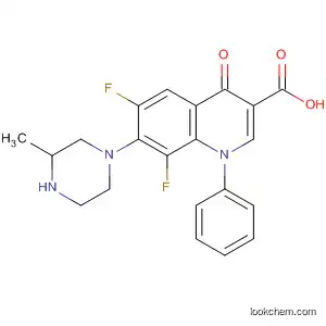 3-Quinolinecarboxylic acid,
6,8-difluoro-1,4-dihydro-7-(3-methyl-1-piperazinyl)-4-oxo-1-phenyl-