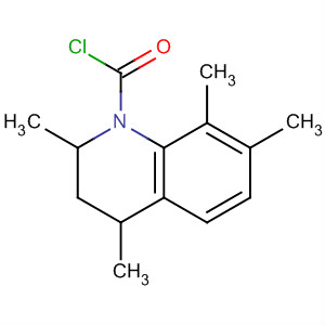 Molecular Structure of 106969-95-3 (1(2H)-Quinolinecarbonyl chloride, 3,4-dihydro-2,4,7,8-tetramethyl-)